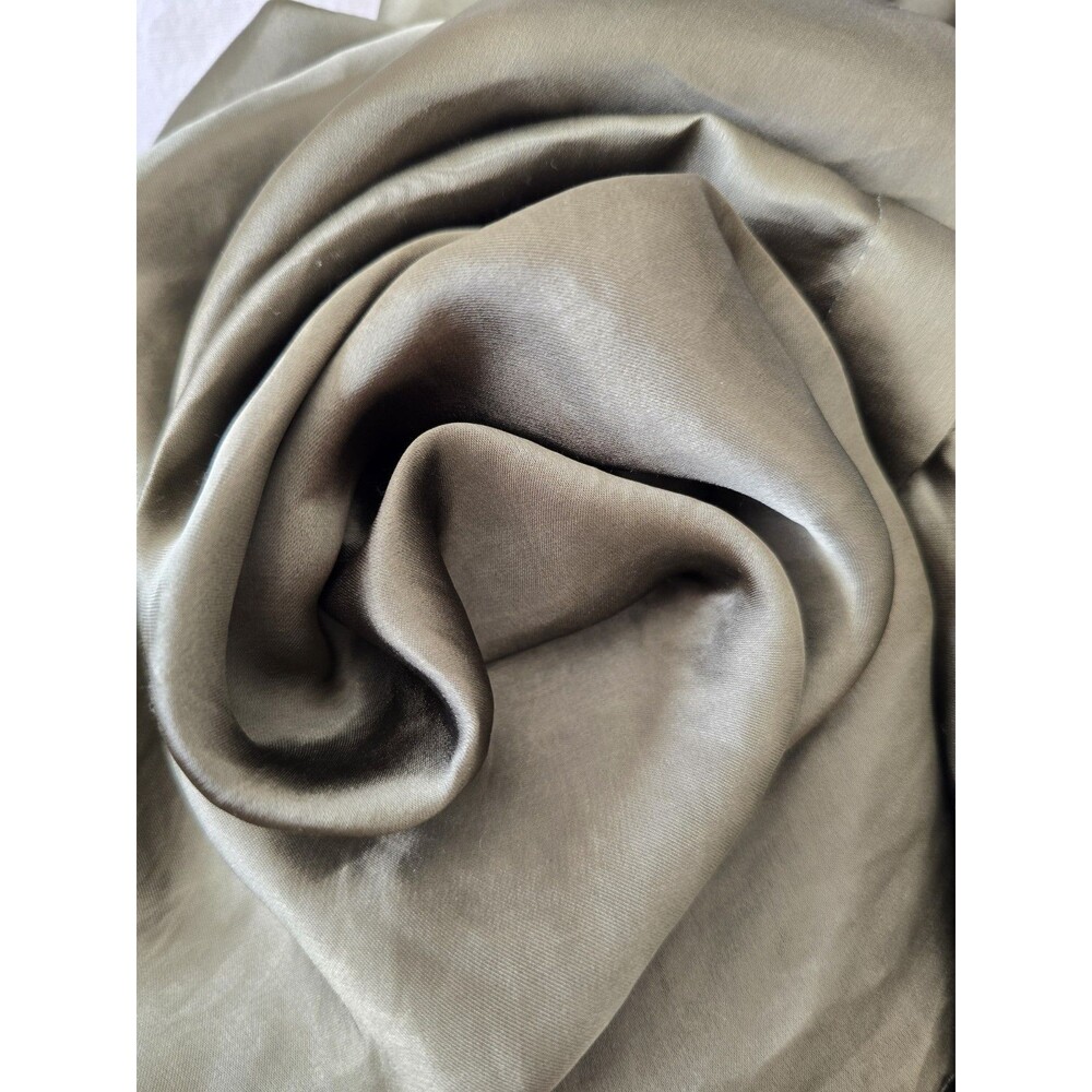 NWT Haider Ackermann Khaki Washed Satin Oversized US 8 Shirt FR 40 Maxfield - Picture 6 of 15